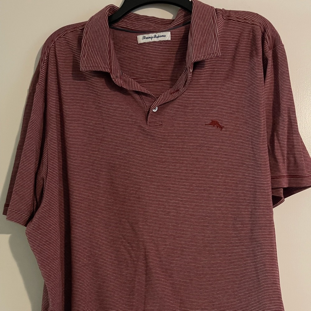 Tommy Bahama stripped polo